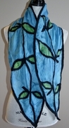 blue green nuno scarf